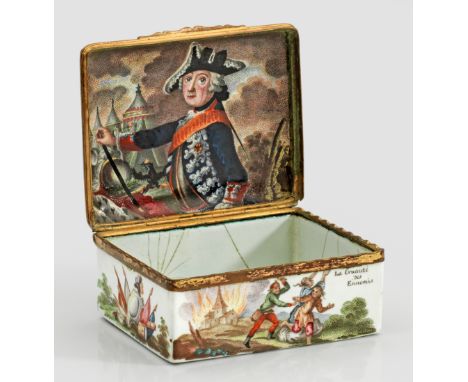 Friderizianische Tabatierezum Gedenken an die Schlacht von Zorndorf am 25. August 1758 und dem damit verbundenen Sieg Preußen