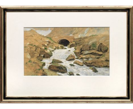 Andreas Achenbach(1815 Kassel - 1910 Düsseldorf)WildbachGekonnt eingefangene, dynamische Impression eines reißenden Gebirgsba