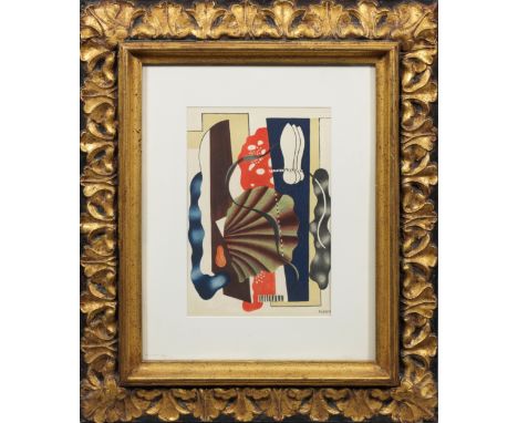 Fernand Léger(1881 Argentan - 1955 Gif-sur-Yette) nach"Nature morte". OriginaltitelFarblithographie/Velin, 1929/1955. Im Stei