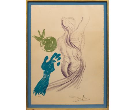 Salvador Dalí(1904 Figueras - 1989 ebenda)"Adolescencia" (Reife). OriginaltitelZinkfarblithographie/Arches-Velin (Wasserzeich