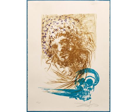 Salvador Dalí(1904 Figueras - 1989 ebenda)"Vejez" (Alter). OriginaltitelZinkfarblithographie/Arches-Velin (Wasserzeichen), 19