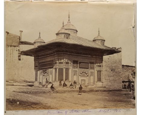 TOPOGRAPHICAL ALBUM  including more than 300 photographs, mainly albumen prints as well as images produced by mechanical proc