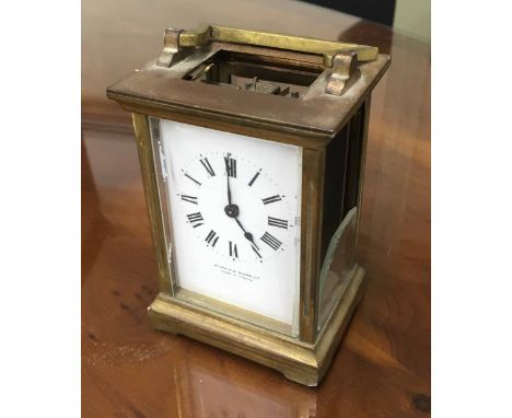 Mappin &amp; Webb Carriage clock timepiece (a.f), 4.5" high