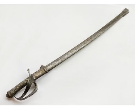 CIRCA 1760 HEAVY CAVALRY SWORD &amp; SCABBARD