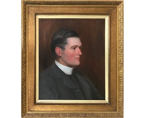 CHARLES GOLDSBOROUGH ANDERSON (1865-1936) OIL ON CANVAS - PORTRAIT OF A GENTLEMAN - SIGNED 46CM X 56CM - VERY GOOD CONDITION