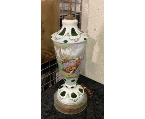 BOHEMIAN GLASS LAMP - 50 CMS (H)