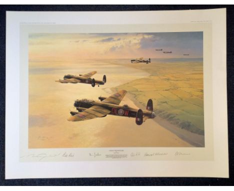Robert Taylor Target Peenemunde signed by Bill Reid, Rod Babe Learoyd, Norman Jackson, Hamish Mahaddie and Norman Scrivener. 