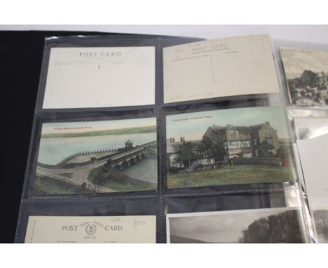 POSTCARD ALBUM of mixed GB content including Fewston, Swinsty, Dacre, Brimham Rocks, Pateley Bridge (including Station and Re