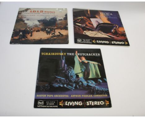 DECCA STEREO LP RECORD - TCHAIKOVSKY a Tchaikovsky 1812 Overture WBG ED1, blue border back (Record Ex, Sleeve VG), also with 