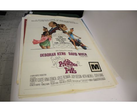 VINTAGE FILM POSTERS various vintage quad film posters, including Prudence and The Pill, The Last Angry Man, Dr Crippen, The 