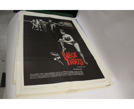 VINTAGE FILM POSTERS various vintage quad film posters, including Black Tights, The Killing of Sister George, Asylum, Oklahom