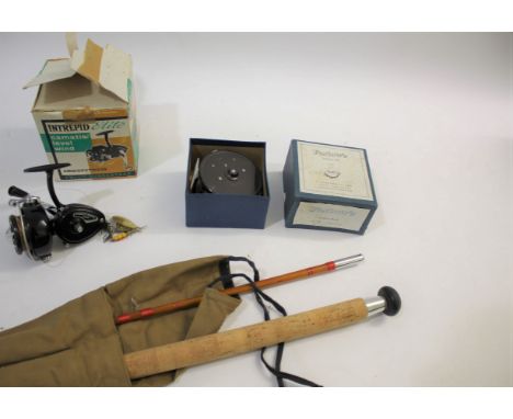 BOXED FARLOW FISHING REEL a boxed Farlow's Cobra 3 1/2" reel, also with a boxed K P Morritt Intrepid Elite reel with addition