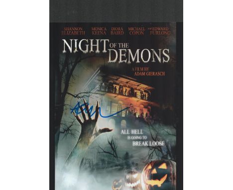 Director and Film Maker, Adam Gierasch signed 10x8 colour promo photo for Night Of The Demons. The first film in the series, 