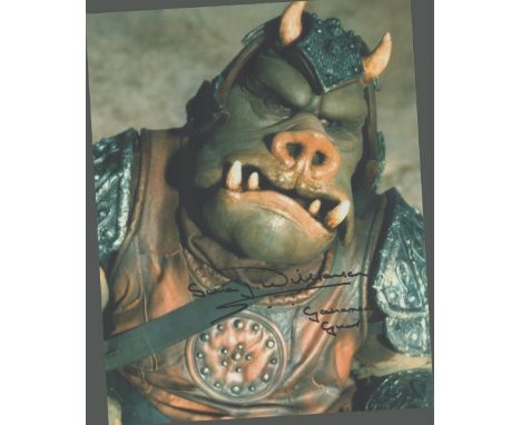 Star Wars Actor, Simon Williamson signed 10x8 colour photograph. Williamson was the puppeteer for Max Rebo in Star Wars: Epis