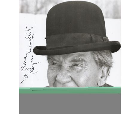 Actor, Burgess Meredith signed 10x8 black and white photograph, dedicated. Meredith (November 16, 1907 - September 9, 1997) w