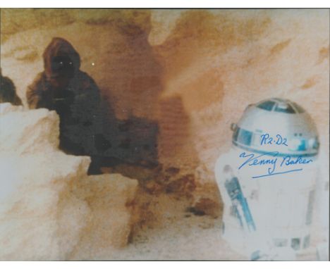 Star Wars Actor, Kenny Baker signed 10x8 colour photograph. Baker (August 24, 1934 - August 13, 2016) was a British actor bes