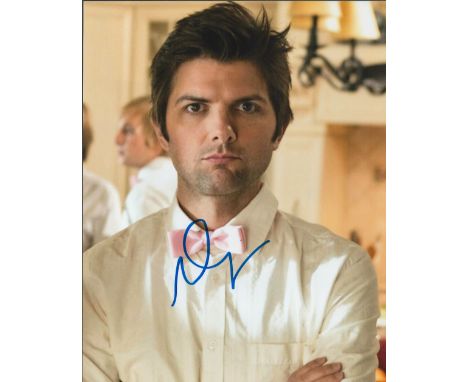 Actor, Adam Scott signed 10x8 colour photograph. Scott (born April 3, 1973) is an American actor, comedian, producer, and pod