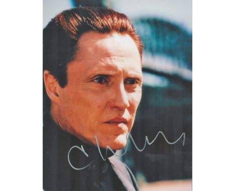 Actor, Christopher Walken signed 10x8 colour photograph. Walken; March 31, 1943) is an American actor and comedian who has ap