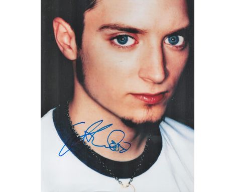 Actor, Elijah Wood signed 10x8 colour photograph. Wood (born January 28, 1981) is an American actor and producer. He is best 