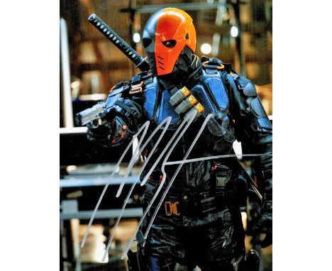Arrow Actor, Manu Bennett signed 10x8 colour photograph pictured as he plays Slade Wilson / Deathstroke in Arrow. Good condit