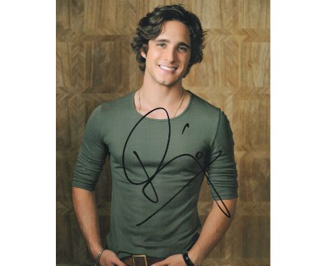 Actor and Singer, Diego Boneta signed 10x8 colour photograph. Boneta (born November 29, 1990) is a Mexican actor and singer. 