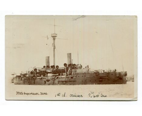 An album containing approximately 140 postcards and postcard-size photographs of naval interest, many published by Rotary, in