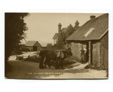 WEST HOATHLEY. A collection of 40 postcards of West Hoathly, West Sussex, including photographic postcards titled 'West Hoath