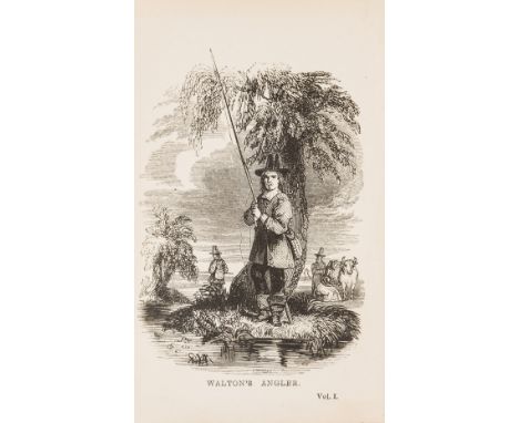 Angling.- Walton (Isaac) and Charles Cotton. The Complete Angler, 2 vol., half-titles, wood-engraved frontispieces by Ebeneze