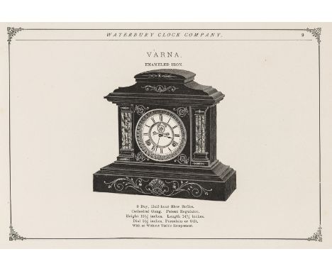 NO RESERVE Trade Catalogue.- Waterbury Clock Co., Waterbury, Conn. Illustrations of Clocks, No.111, 116pp., some prices in ma