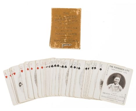 China.- Boxer Rebellion.- Playing Cards.-  Forbidden City (The): Pekin &amp; Chinese Views Souvenir Playing Cards, 53 playing