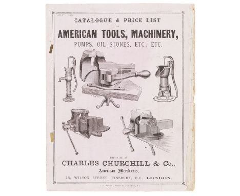 NO RESERVE Trade Catalogue.- Churchill &amp; Co. (Charles), American Merchants, London. Catalogue &amp; Price List of America