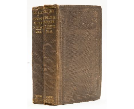 Gaskell (Elizabeth C.) The Life of Charlotte Brontë, 2 vol.,  first edition, Frederick Greenwood's set, half-titles, engraved