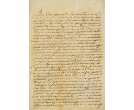Portugal, Portel.- Maria I (Queen of Portugal, 1734-1816) Appointment of the judge Estevão José Pereira Palha to the heredita