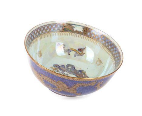 DAISY MAKEIG-JONES (BRITISH, 1881-1945) FOR WEDGWOOD, DRAGON LUSTRE BOWL, CIRCA 1920-29 of circular form, pattern no. Z.4829,