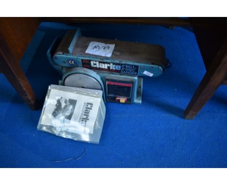 A Clarke belt and disc sander