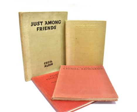 [HUNTING]  OGILVIE, W.H. A HANDFUL OF LEATHER Constable &amp; Company, 1928, cloth boards, coloured illustrated plates by Lio