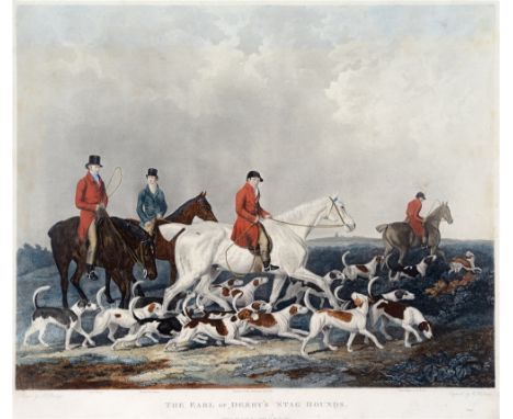 AFTER BARENGR The End of Derby's Stag Hounds, titled colour print, 59 x 68cm (overall); and after F. Grant, The Meeting of He