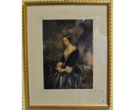 A Baxter print, The Day Before Marriage, and another, The Lovers Letter Box (2)