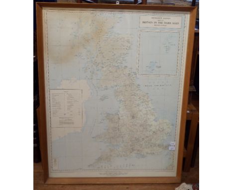 An Ordnance Survey map of Britain in The Dark Ages