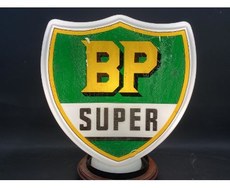 A reproduction BP Super glass petrol pump globe. 