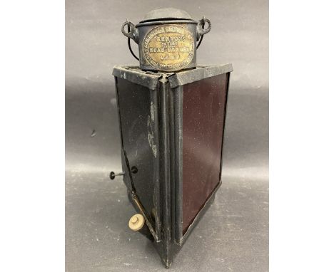 A Kenyons Patent Road Danger Lamp. 