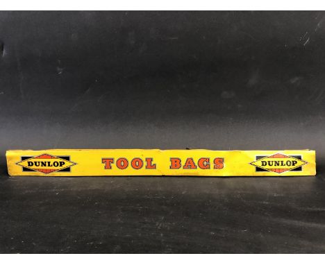 A Dunlop Tool Bags shelf strip.