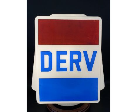 A Regent Derv glass petrol pump globe, in excellent condition, dated 1956. 