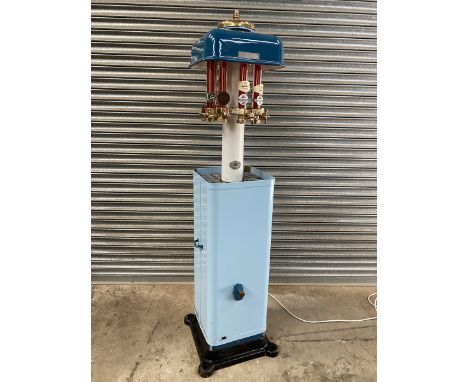 An extremely rare Bowser oil fountain, in excellent condition, having been restored following its discovery in situ at a gara