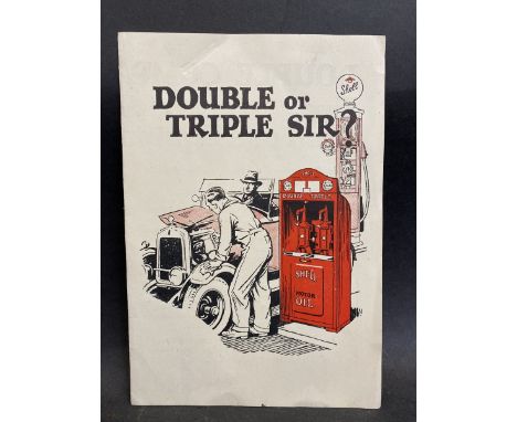 An early Shell Motor Oil leaflet, dated 10/6/29. 