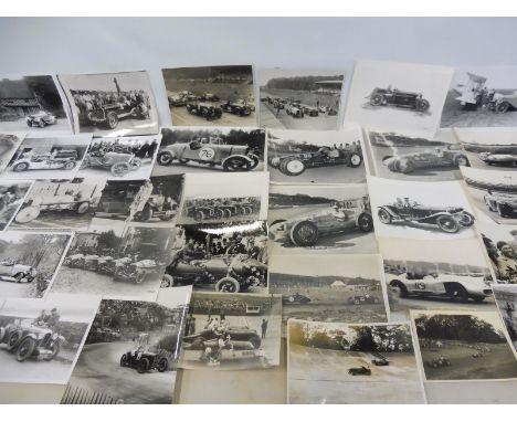 Motor Sport - an album of loose photographs relating to both the Indianapolis and events in Britain, circa 1950s, also earlie