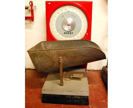 Avery grain scales, type 3303 CUB, 117cm high. 