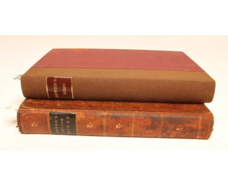 HISTORY OF BRITISH BIRDS, Thomas Bewick, 1797 & 1804, first editions, Hodgson for Beilby and Bewick, Newcastle, 2 Volumes. A 