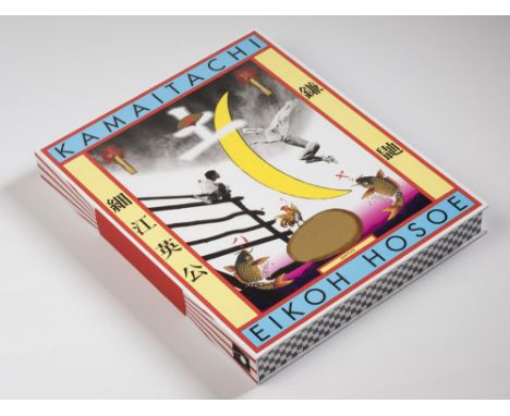 KAMAITACHI, SIGNED BY ARTIST, No 202/ 500, photographs by Eikoh Hosoe signed by Tadanori Yokoo to book plate on first pastedo