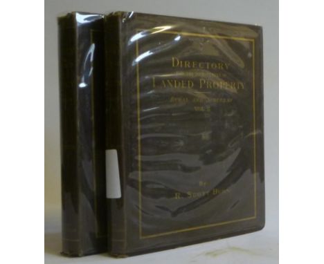 THE PRACTICAL DIRECTORY FOR THE IMPROVEMENT OF LANDED PROPERTY, R Scott Burn, 1882, William Paterson, 2 Vols, publisher's bro